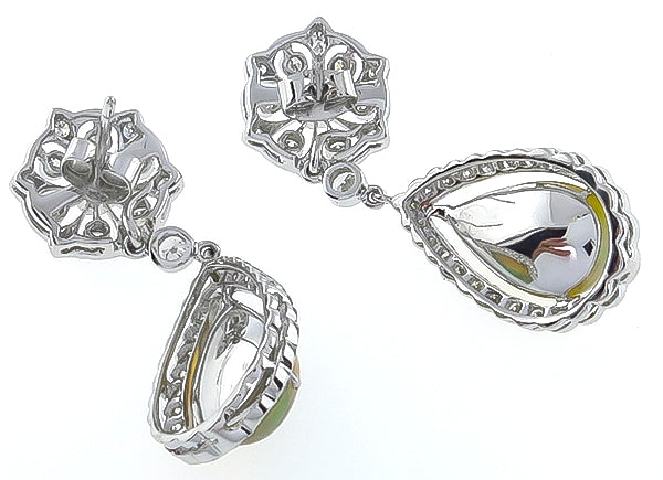 Opal 1.36ct Diamond Earrings