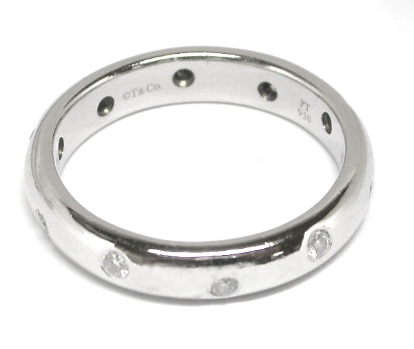 Tiffany & Co. 4mm Platinum Diamond Wedding Band