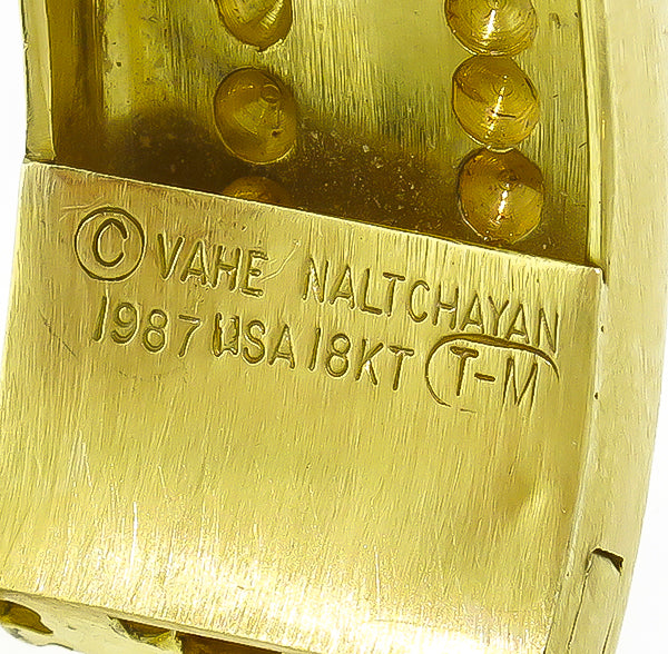 Vahe Naltchayan 2.25ct Diamond Gold Bangle
