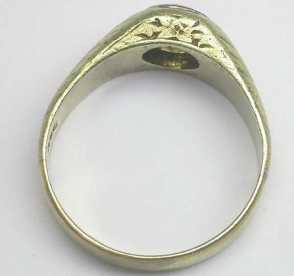 Victorian 0.60ct Diamond 14k Yellow Gold Ring