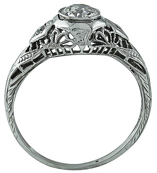 Vintage 0.50ct Diamond Engagement Ring