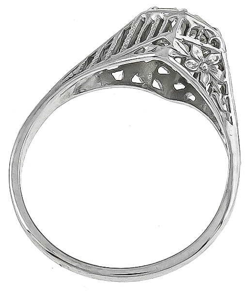 Vintage 0.71ct Diamond Engagement Ring