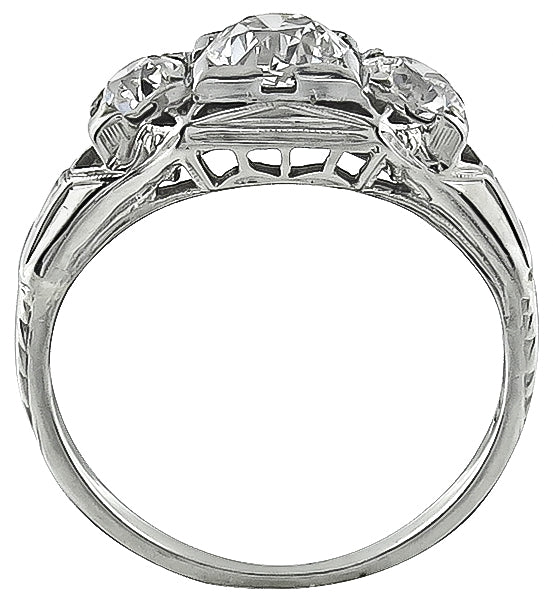 Vintage 0.76ct Diamond Engagement Ring