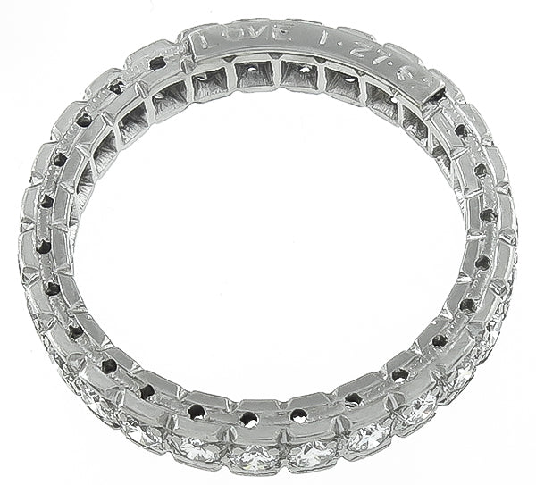 Vintage 0.80ct Diamond Eternity Wedding Band