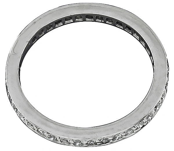 Vintage 0.80ct Diamond Eternity Wedding Band