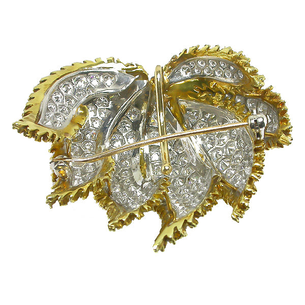 Vintage 13.00ct Diamond Gold Pin/Pendant