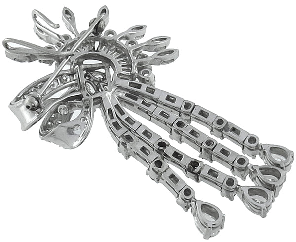 Vintage 6.00ct Diamond Pendant/Pin