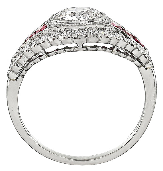Estate 0.91ct Diamond Engagement Ring