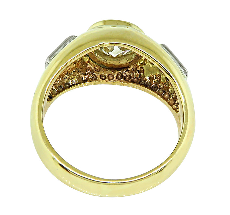 Estate 1.17ct Diamond Gold Men's Ring