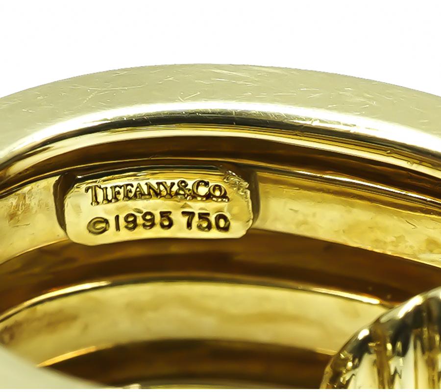 Estate Tiffany & Co Yellow Gold Earrings