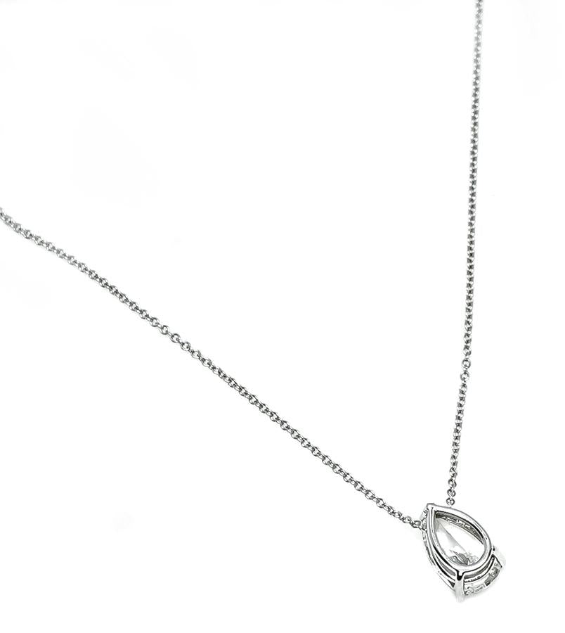 Estate 1.81ct Diamond Solitaire Pendant Necklace