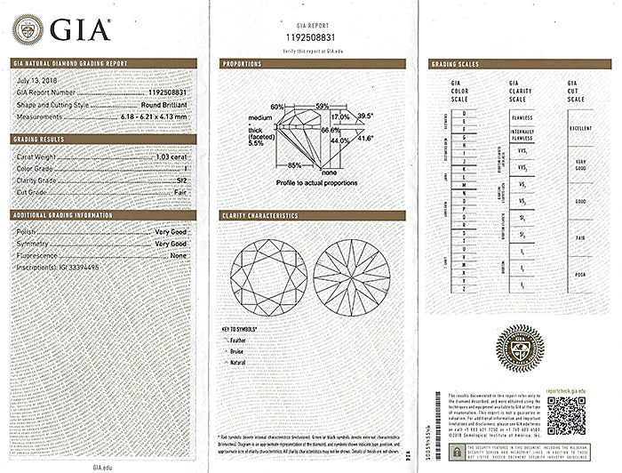 Estate GIA Certified 1.03ct and 1.01ct Diamond Stud Earrings