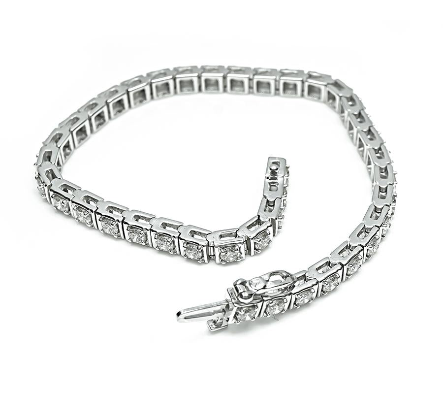 Estate 3.90ct Diamond Line Bracelet