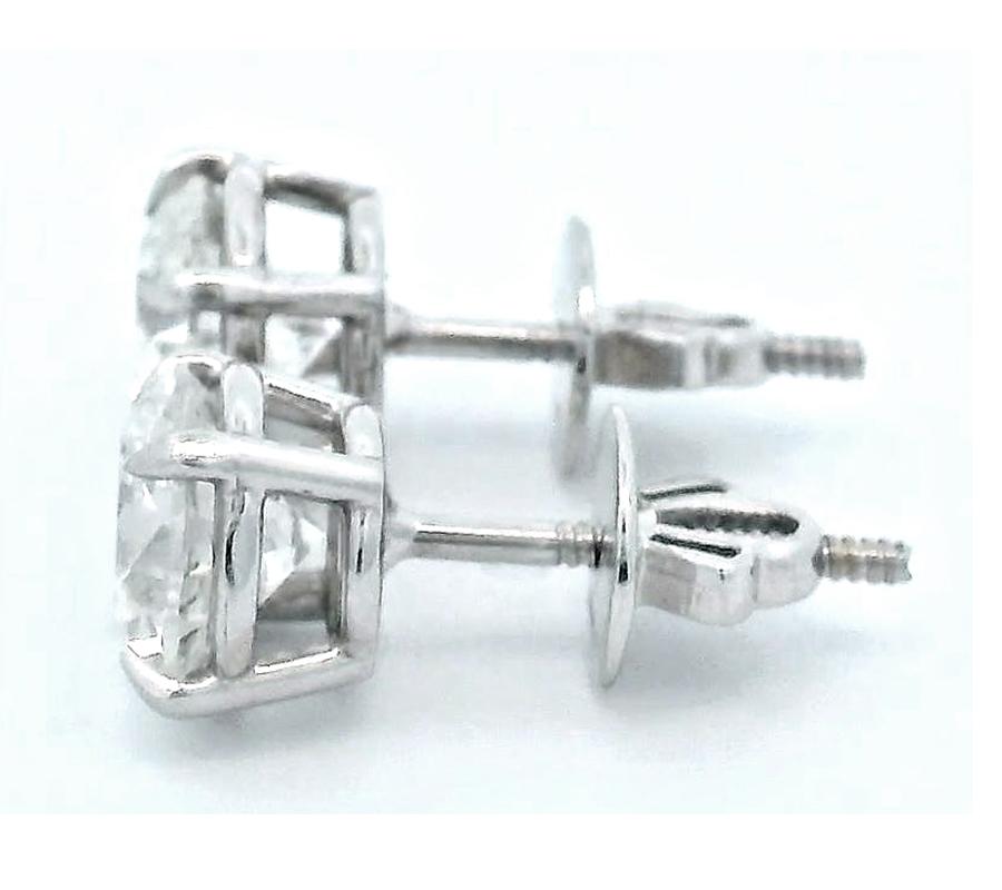 3.03cttw Diamond Stud Earrings