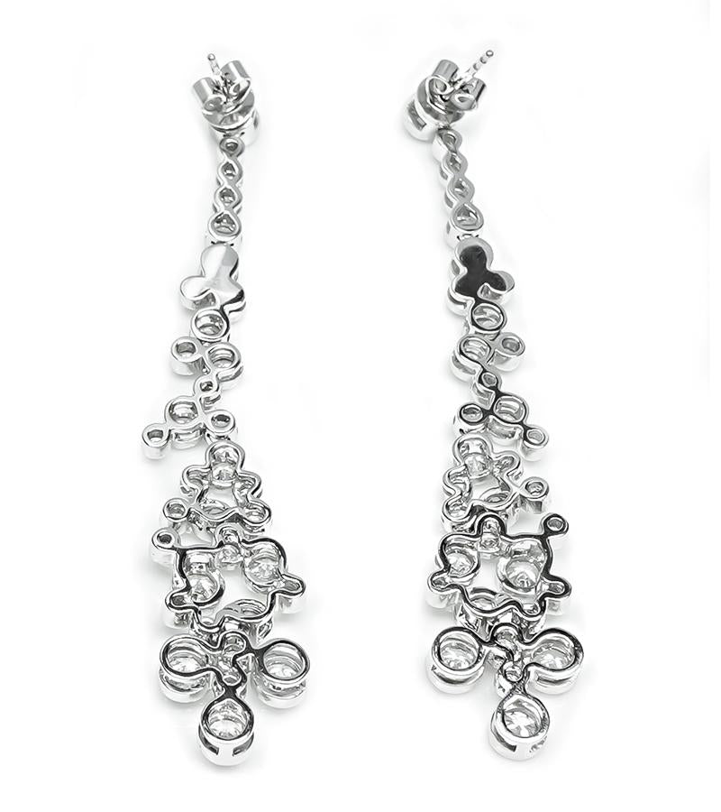 Estate 4.61ct Diamond Dangling Earrings