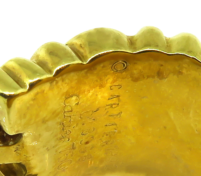 Estate Cartier Gold Earrings