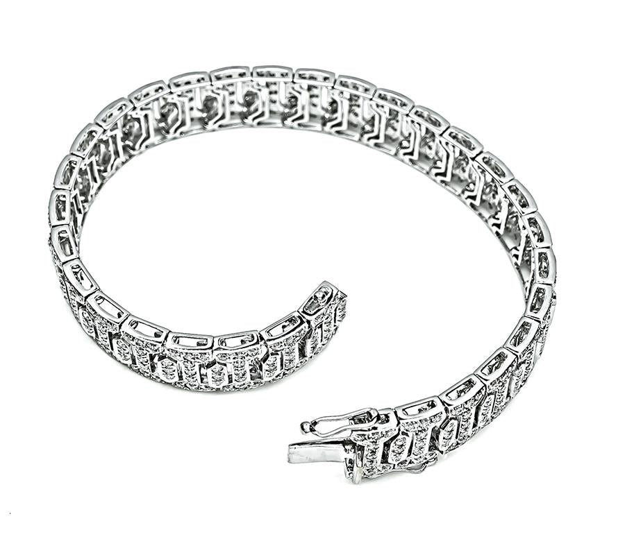 Estate 5.50ct Diamond Gold Bracelet