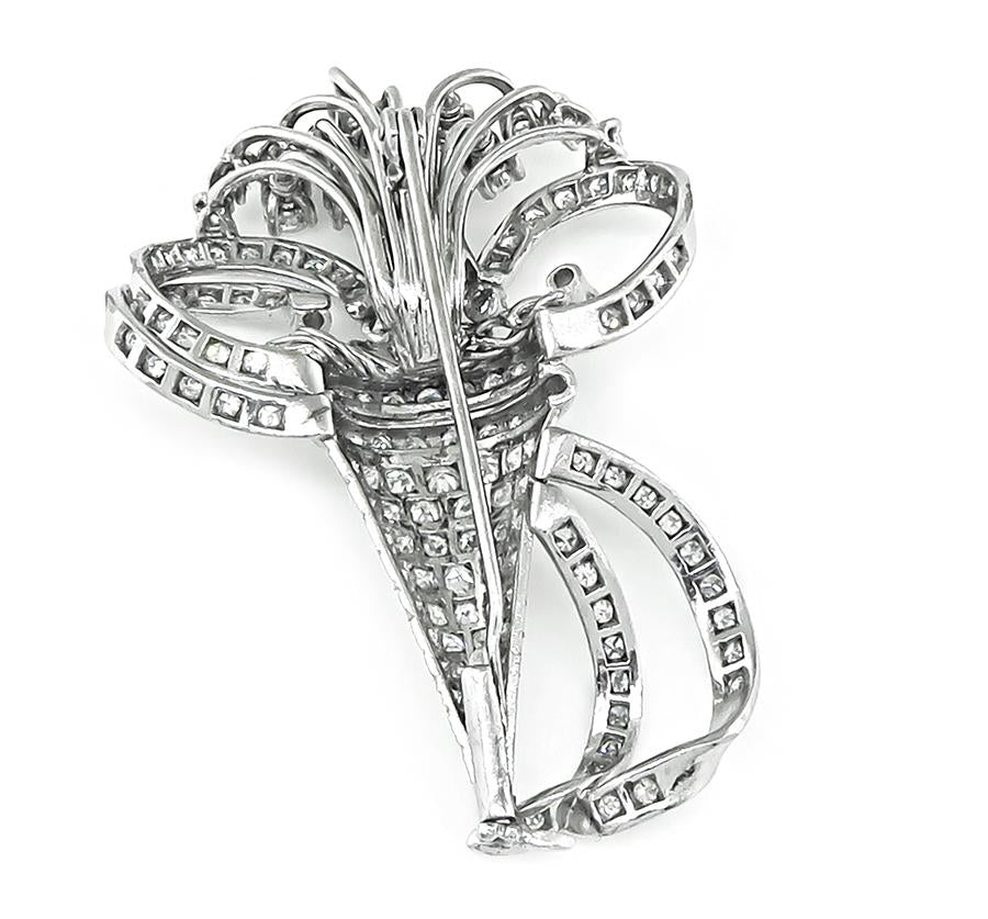 5.50ct Diamond Platinum Pin