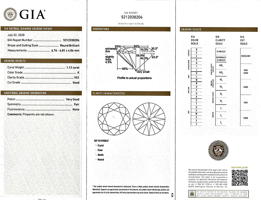 Estate GIA Certified 1.13ct Diamond Sapphire Engagement Ring
