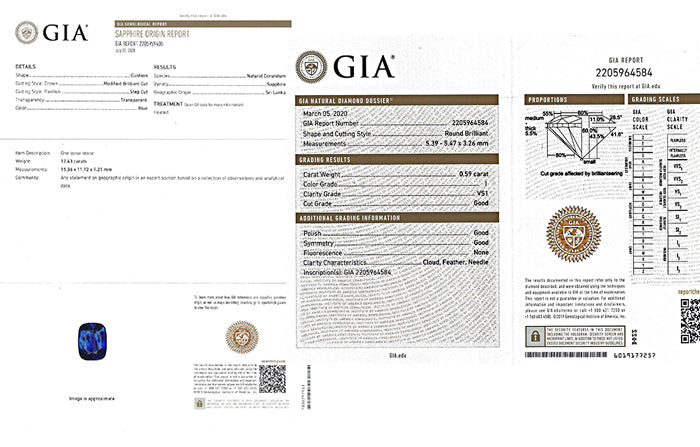 Estate GIA 12.43ct Ceylon Sapphire 4.39ct Diamond Pendant Necklace