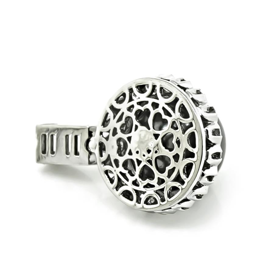 1.30ct Diamond South Sea Pearl Gold Pendant