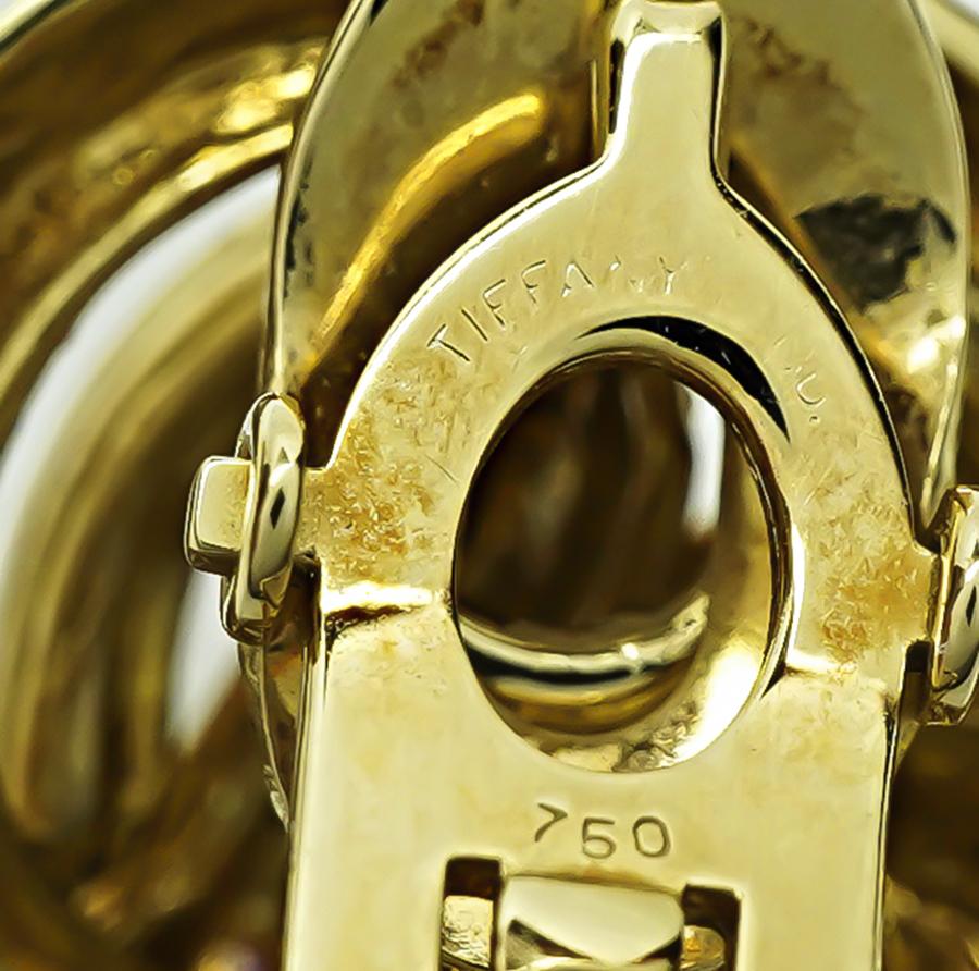 Estate Tiffany & Co Gold Earrings