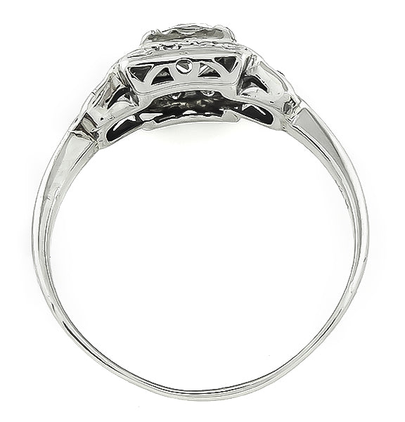 Art Deco 0.50ct Diamond Engagement Ring