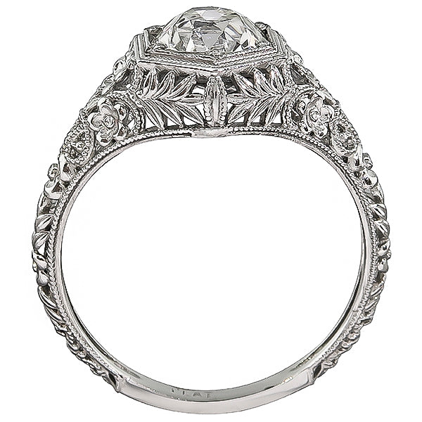Edwardian Style 1.10ct Diamond Engagement Ring