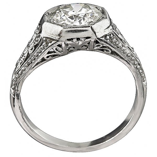 Vintage 1.19ct Diamond Engagement Ring