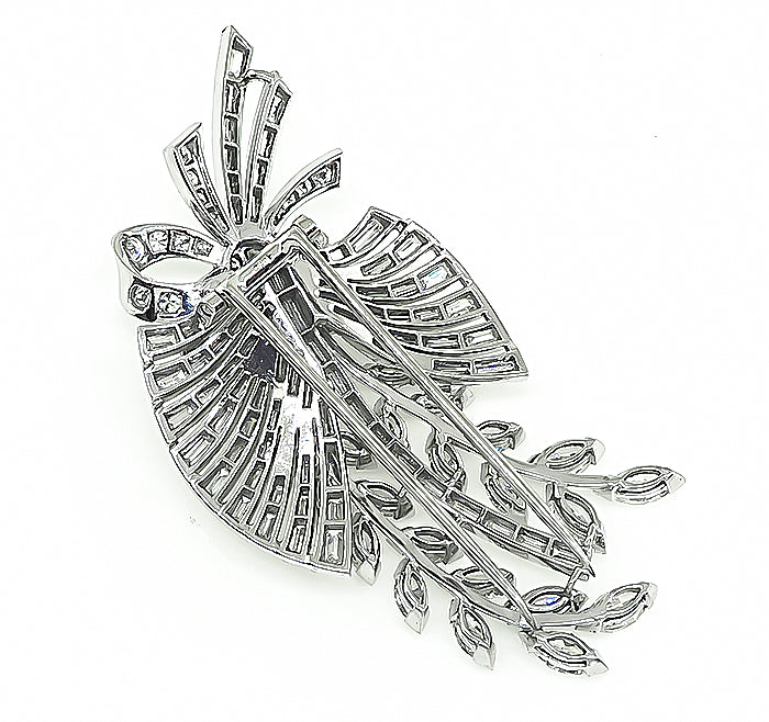Vintage 3.50ct Diamond Bouquet Pin