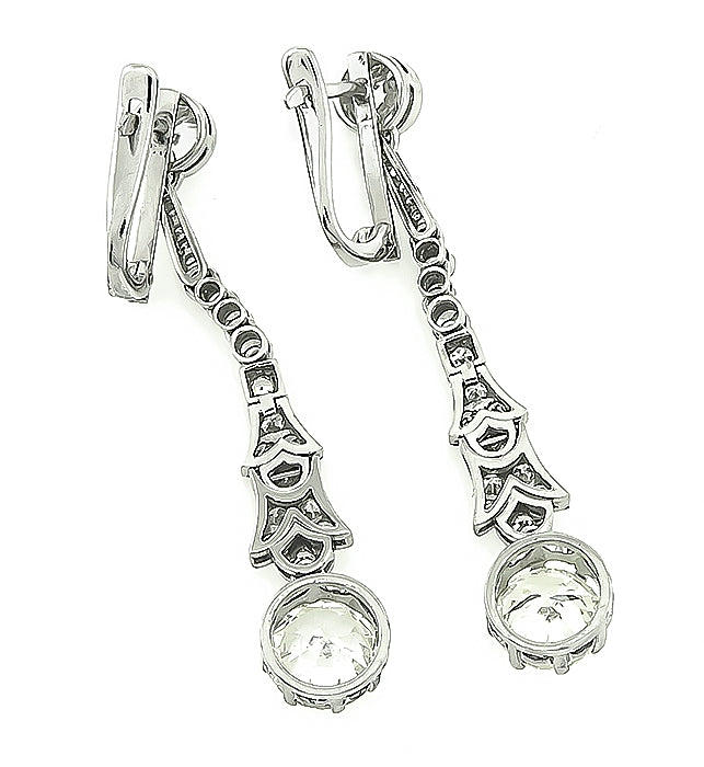 Vintage 2.24ct Diamond Drop Earrings