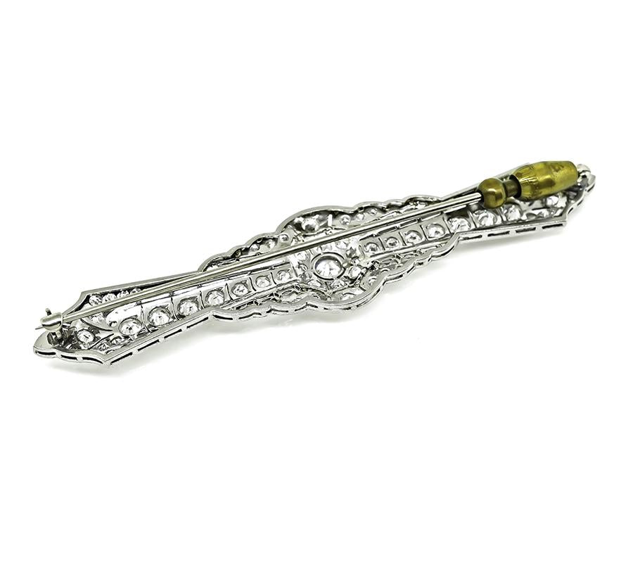 Art Deco 2.00ct Diamond Pin