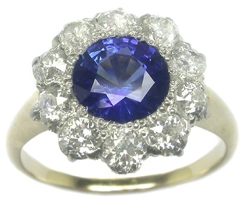 Victorian sapphire ring, Victorian sapphire diamond ring, Ceylon sapphire diamond ring, sapphire ring, sapphire diamond ring