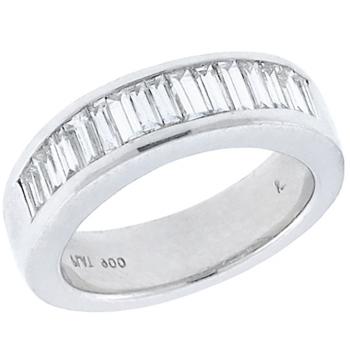 ... Wedding,BandVintage,1.10ct,Baguette,Cut,Diamond,,Platinum,Wedding,Band