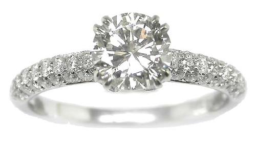 GIA Certified White Gold Engagement Ring