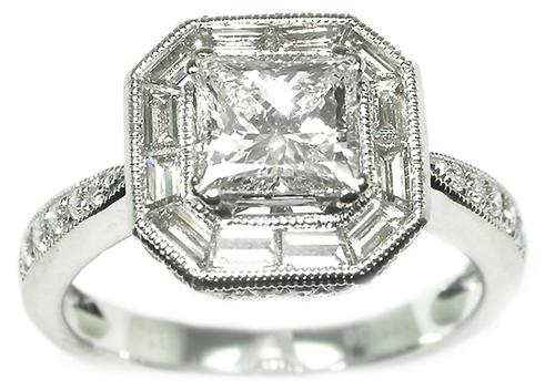 GIA Certified Diamond Engagement Ring 