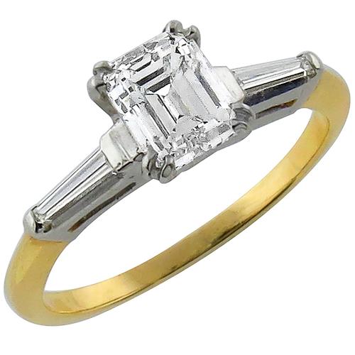 GIA Certified Diamond 14K Gold Engagement Ring