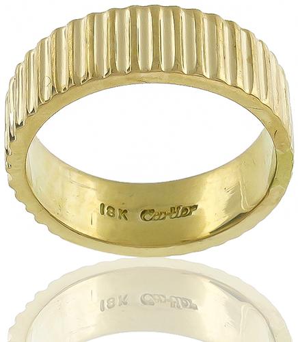 1970's 18k Yellow Gold Cartier Wedding Band