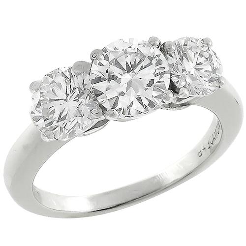 Hand Made 1.83ct Round Brilliant  Cut Diamond Platinum  Anniversary / Engagement Ring