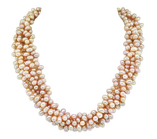 18k Yellow Gold Pearl Necklace by Angela Cummings Tiffany & Co