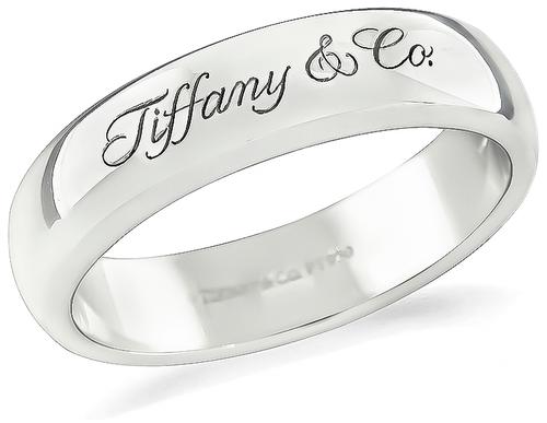 6mm Tiffany & Co Platinum Wedding Band