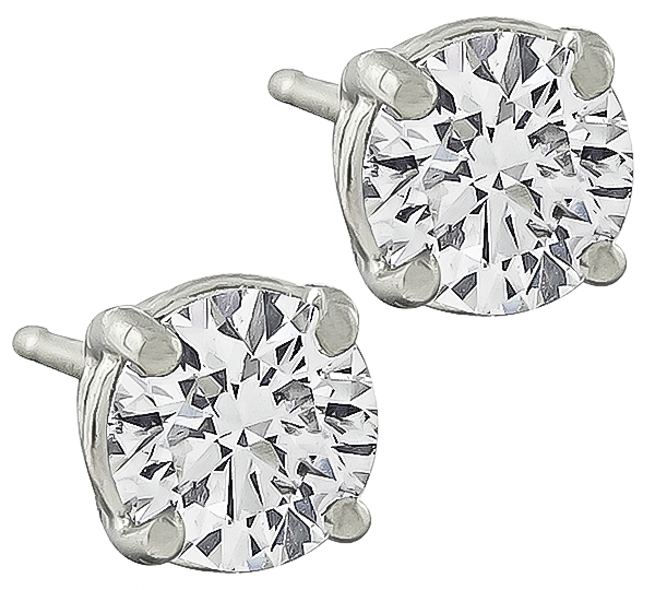 1.24ct Diamond Stud Earrings Photo 1