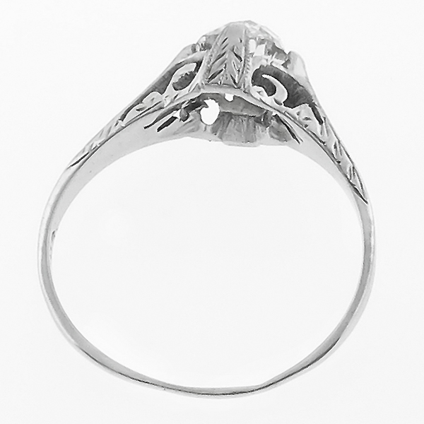 diamond 18k white gold engagement ring 1