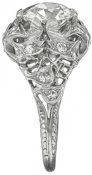 Antique 1.50ct Diamond Engagement Ring Photo 1
