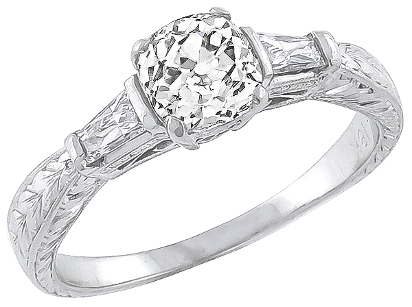 egl certified 1.25ct diamond engagement ring photo 1