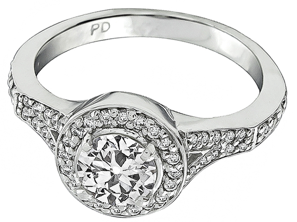 Estate 0.75ct Diamond Engagement Ring Photo 1