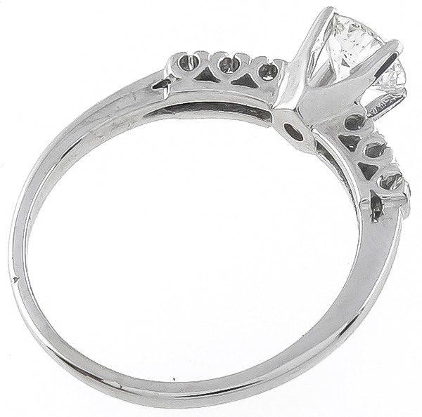 Estate 0.80ct Diamond Engagement Ring Photo 1