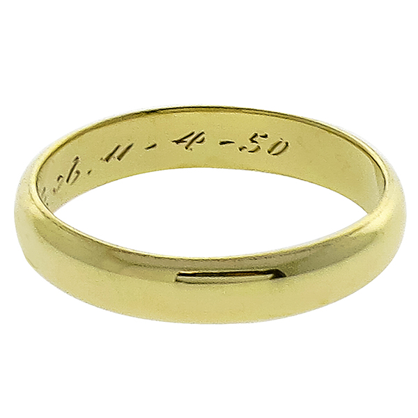 Solid  Gold Wedding Band 