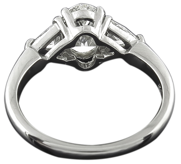 Estate GIA Certified 1.01ct Diamond Engagement Ring Photo 1