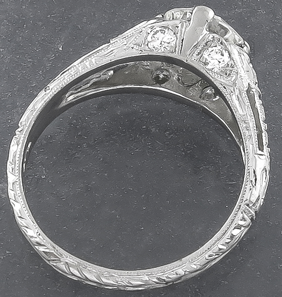 gia certified 0.96ct diamond engagement ring photo 1